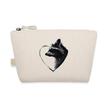 Raccoon - Organic Pouch - nature - Front