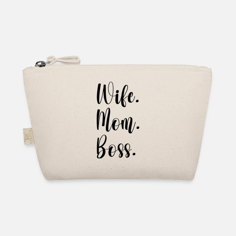 Wife Mom - Bio-Täschchen - Natur