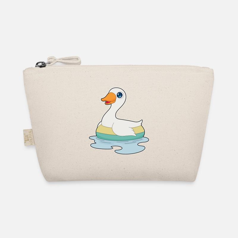 Ente Schwimmen Schwimmring - Bio-Täschchen - Natur