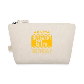 It's My Husband's 67 Year Old Birthday Couple 67th - Organic Pouch - nature - Front
