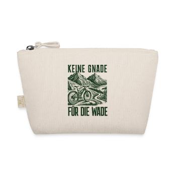 Keine Gnade für die Wade - Mountainbike Design - Bio-Täschchen - Natur - Vorne