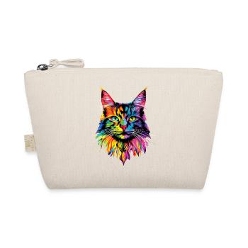 Maine Coon Chat Arc-en-ciel coloré Maine Coon Chats - Trousse biologique - nature - Devant