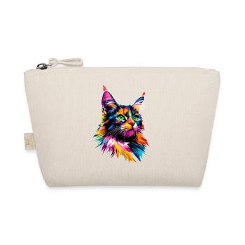 Maine Coon Chat Arc-en-ciel coloré Maine Coon Chats - Trousse biologique - nature - Devant