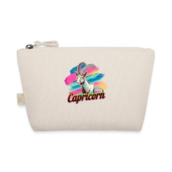 Capricorn Horoscope Astrology Sign Vintage Design. - Organic Pouch - nature - Front