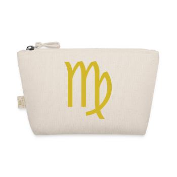 Signe du zodiaque Vierge, design exclusif de t-shirt - Trousse biologique - nature - Devant