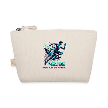 Marathon Sprüche Marathonläufer Geschenk - Bio-Täschchen - Natur - Vorne