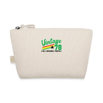 1978 Geburtstag Vintage All Original Parts No III - Bio-Täschchen - Natur - Vorne
