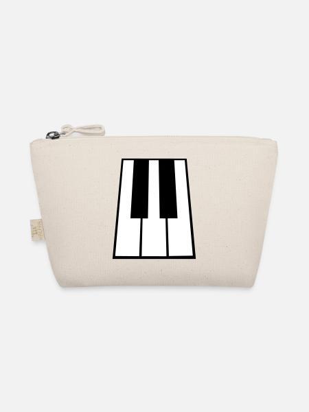Piano Keys Instrument Playing Classical Music - Organic Pouch - nature - Front
