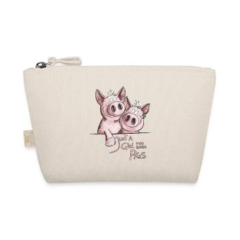 Juste une fille qui aime les cochons Cochon - Trousse biologique - nature - Devant