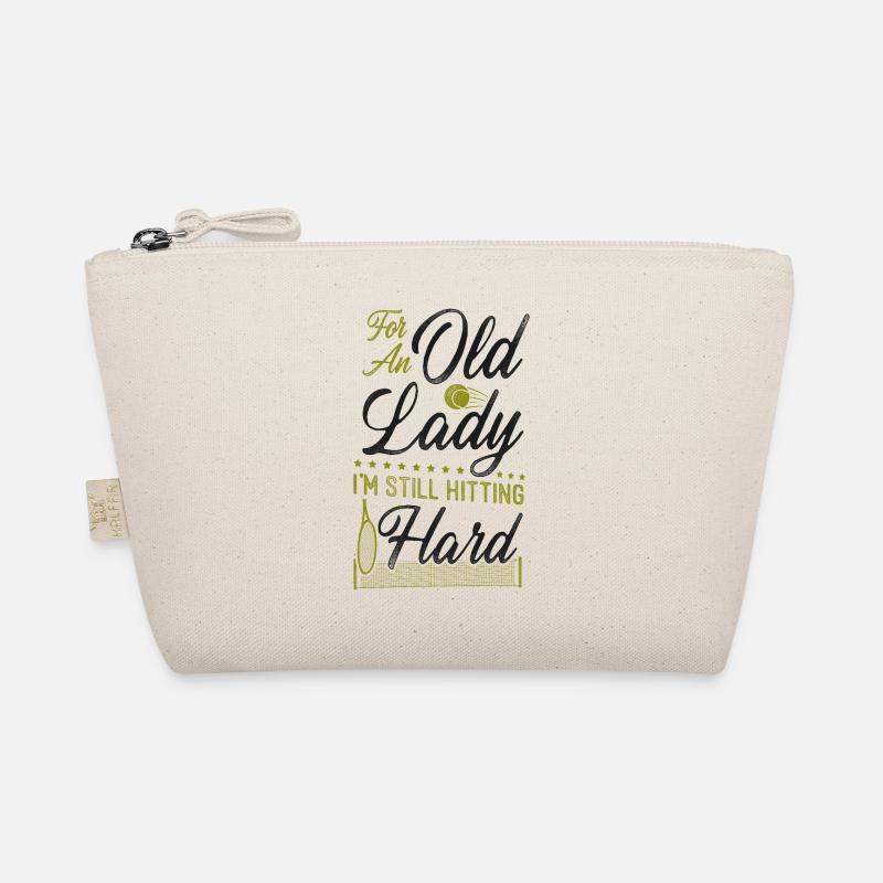 Funny Tennis Player Racket Grandma Organic Pouch