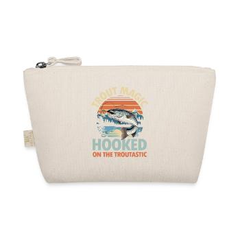 Trout Magic Hooked on the Troutastic - Bio-Täschchen - Natur - Vorne