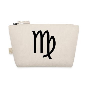 Signe du zodiaque Vierge, design exclusif de t-shirt - Trousse biologique - nature - Devant