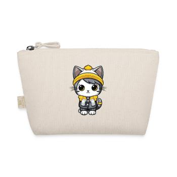 Chat Hiver Bande Dessinée Mignon - Trousse biologique - nature - Devant