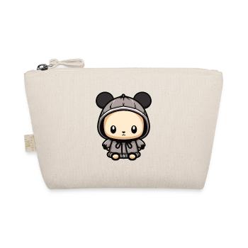 Mouse Winter Comic Cute - Organic Pouch - nature - Front