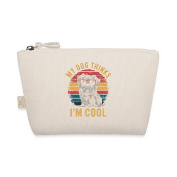 Maltese dog my dog thinks I'm cool - Organic Pouch - nature - Front