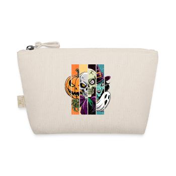 Halloween Monsters: Witch, Ghost, Skeleton, Skull. - Organic Pouch - nature - Front