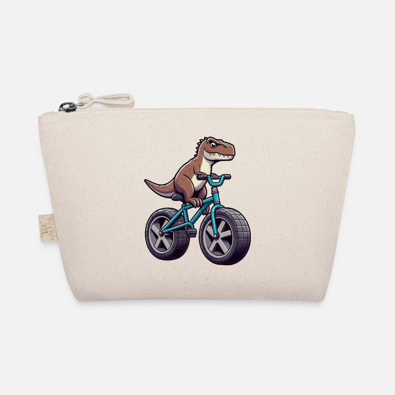 Drôle de dinosaure T-Rex à vélo Trousse biologique
