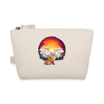 Nature Sunset Fox Foxes Mountains Mountains - Organic Pouch - nature - Front