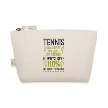 Funny Tennis Player Racket Tennis - Organic Pouch - nature - Front