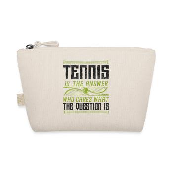 Funny Tennis Player Racket Tennis - Organic Pouch - nature - Front