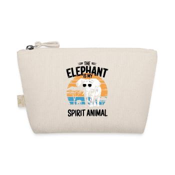 L’éléphant est mon animal spirituel - Trousse biologique - nature - Devant