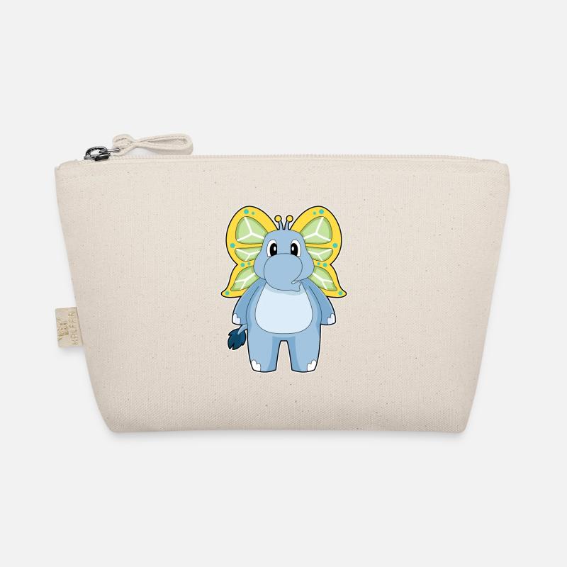 Elephant Butterfly Organic Pouch