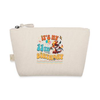 Dragon 11th Birthday Dragon - Organic Pouch - nature - Front