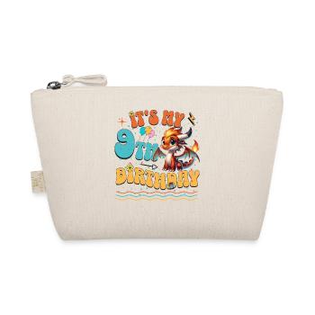 Dragon 9th Birthday Dragon - Organic Pouch - nature - Front