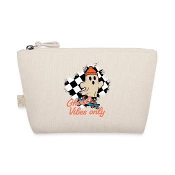 Ghoul Vibes Only Funny Halloween Saying - Organic Pouch - nature - Front