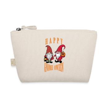 Happy Gnome-Oween Funny Halloween Saying - Organic Pouch - nature - Front