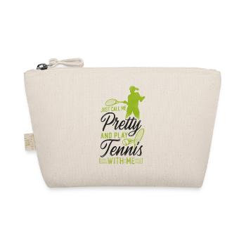 Drôle de joueur de tennis raquette fille - Trousse biologique - nature - Devant
