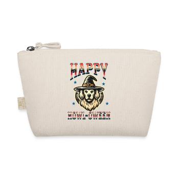 Happy Howl-Oween Drôle Halloween Chien Dire - Trousse biologique - nature - Devant