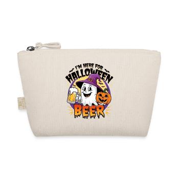 Lustiger Geist Je suis ici pour la bière d’Halloween - Trousse biologique - nature - Devant
