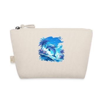 Dolphin Dolphins Dolphin - Organic Pouch - nature - Front