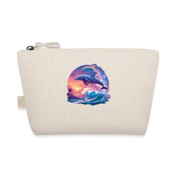 Dolphin Dolphins Dolphin - Organic Pouch - nature - Front