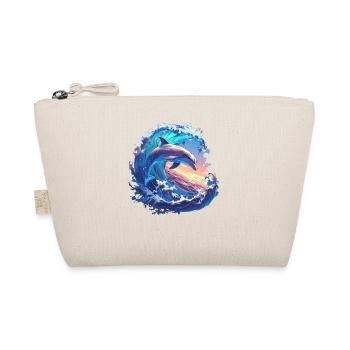Dolphin Dolphins Dolphin - Organic Pouch - nature - Front