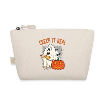 Cute Halloween Ghost Halloween - Organic Pouch - nature - Front