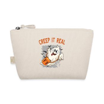Cute Halloween Ghost Halloween - Organic Pouch - nature - Front