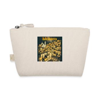 Matera Italy Night Lights Holiday South - Organic Pouch - nature - Front