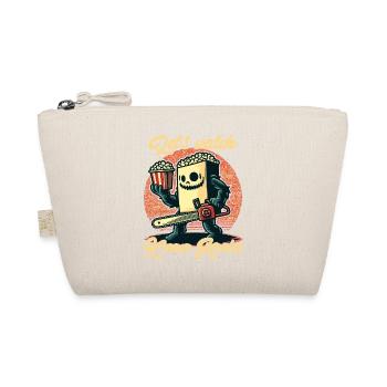 Funny Saying Design Let's Watch Horror Movies - Organic Pouch - nature - Front