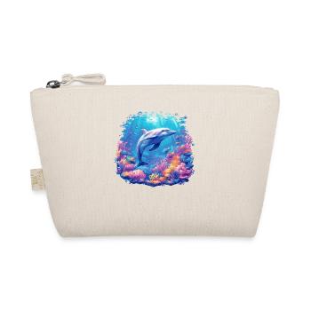 Dolphin Dolphins Dolphin - Organic Pouch - nature - Front