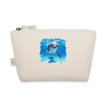 Dolphin Dolphins Dolphin - Organic Pouch - nature - Front