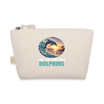 Dolphin Delfine Delfin - Bio-Täschchen - Natur - Vorne