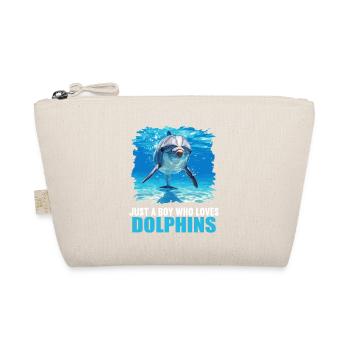 Dolphin Delfine Delfin - Bio-Täschchen - Natur - Vorne