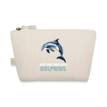 Dolphin Delfine Delfin - Bio-Täschchen - Natur - Vorne