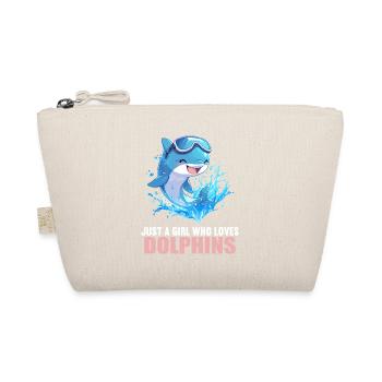 Dolphin Delfine Delfin - Bio-Täschchen - Natur - Vorne