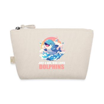 Dolphin Delfine Delfin - Bio-Täschchen - Natur - Vorne