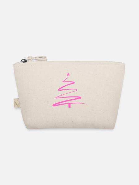 FROHE WEIHNACHTEN WEIHNACHTSBAUM FRAUEN - Bio-Täschchen - Natur