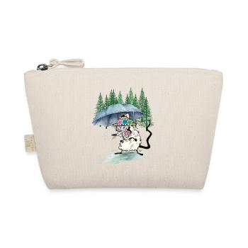 Hiking Mouse Umbrella Hike Forest Nature - Organic Pouch - nature - Front