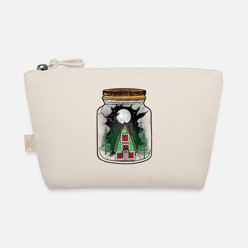 House Winter Snow Snowfall Moon Christmas Xmas Organic Pouch